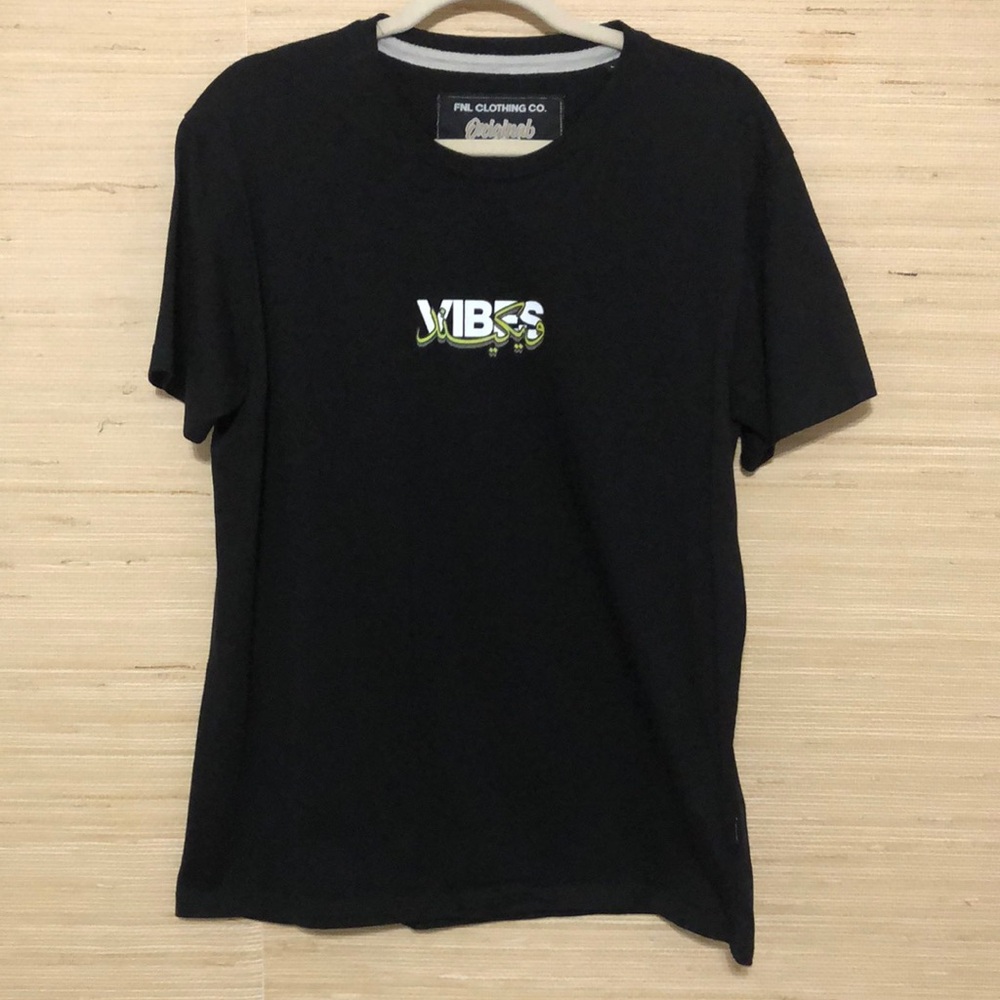FNL Clothing Original Label Goods Black Weekend VIBES Graphic T-Shirt Large